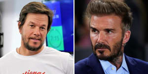 David Beckham (right) is suing Mark Wahlberg.