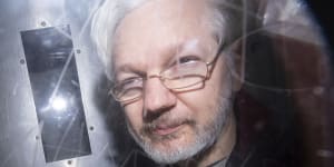 Julian Assange,pictured in January.