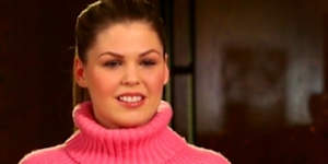 Disgraced wellness blogger Belle Gibson in a scene from her interview with Channel Nine's 60 Minutes program.