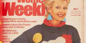 The June 30,1982 cover,featuring Princess Diana in the “Blinky” jumper,and the Weekly’s own version.