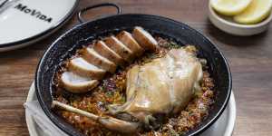 Rabbit paella.