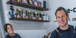 Pascal Huron opened his small French Casse-croûte in Little Collins Street off Coromandel Place about five months ago.