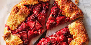 Helen Goh’s strawberry ricotta crostata.