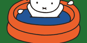 An image from"Miffy in the Tent",first drawn in 1995.