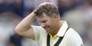 David Warner will have his injured hand looked at after the second Test.