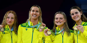 Australia’s swimmers including members of our defending Commonwealth Games champion relay team were expected to make a splash in Armstrong Creek.