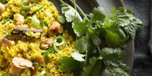 Light and steamy:Devotees of cauliflower rice say it's heaven for those who can't eat grains.