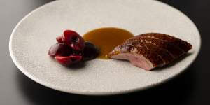 Go-to dish:Aylesbury-Pekin duck,cherry and soy.