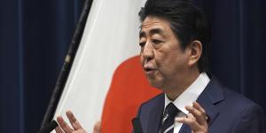 Japanese Prime Minister Shinzo Abe says the Tokyo Games have been postponed.