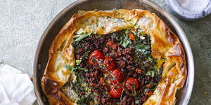 This savoury tart is light,lovely and relaxed.