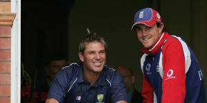 Shane Warne struck up a friendship with Kevin Pietersen before the ’05 Ashes