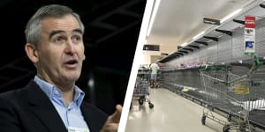 'Not a supply issue':Woolworths CEO Banducci calls for calm as panic-buying clears shelves