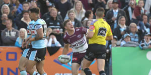 Manly survive Sharks bid for greatest NRL comeback