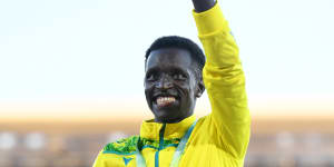 Peter Bol won a silver medal at the 2022 Birmingham Commonwealth Games.