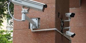 Hikvision surveillance cameras.
