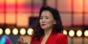 News anchor Cheng Lei in 2019. 