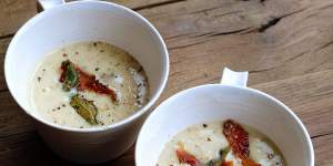 <b>Potato peels:</b>Don't knock it until you've tried it! Hugh-Fearnley Whittingstall makes the most of spuds in this delicious soup<a href="http://www.goodfood.com.au/recipes/recipes-from-river-cottage-love-your-leftovers-20151206-glci6v"><b>(Recipe here).</b></a>