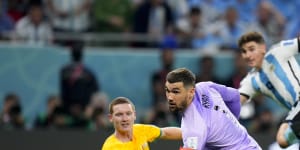 ‘It hurts a lot’:Socceroos skipper admits error as club teammate takes crude swipe