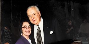 Pat with former prime minister Gough Whitlam 1992
