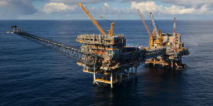 ExxonMobil’s Marlin B platform in the Bass Strait,which was traditionally the mainstay of the state’s gas supply but whose fields are now depleting rapidly. 