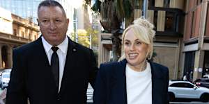 Rebel Wilson outside the Federal Court in Sydney last Thursday.