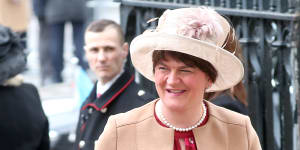 First Minister of Northern Ireland Arlene Foster attends the Commonwealth Day Service 2020 at Westminster Abbey on Monday.