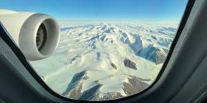 Flight over Antarctica.