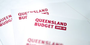 Queensland's 2018/19 state budget booklets.
