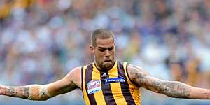 Public eye:Lance Franklin said he wanted to move to Sydney to escape the fish-bowl existence of Melbourne.