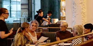 The redesigned dining room is a much more inviting space.