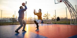 On Father’s Day,I have to accept I’m the old guy on the basketball court