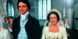 Jane Austen's"Pride and Prejudice". Miss Bennett (Jennifer Ehle) and Mr Darcy (Colin Firth).