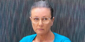 Serial killer Kathleen Folbigg giving evidence in April.