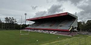 Ballymore’s eastern stand,which the Queensland government’s Stadiums Taskforce recommended be demolished.