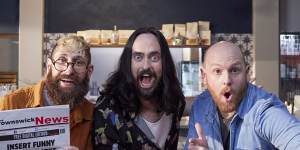 Aunty Donna’s Coffee Cafe “does get too weird,but it is always grounded. It comes back to three friends running a coffee shop.”