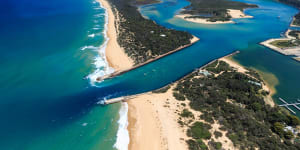 Lakes Entrance's dramatic beaches make it a popular holiday spot.