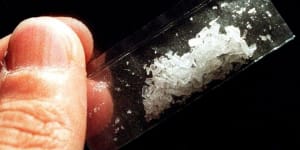 Crystal meth was ranked behind alcohol in the study.