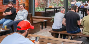 Melburnians are back at the pubs.