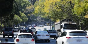 One lane of car traffic on Coronation Drive would switch to a dedicated bus-only lane,if the Greens win the March 2024 Council election. They say they will not fund $130 million in road widening projects to instead fund new bus lanes and bus routes.