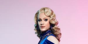 Drag queen Sam T,who is hosting story time at Oakleigh Library next month.