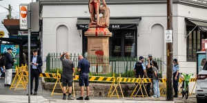 Randwick Council is working to repair the statue as police investigate the vandalism attack.