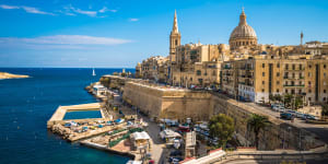 Valletta,Malta’s charming capital.
