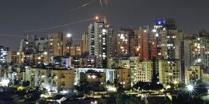 Israeli Iron Dome air defence system fires to intercept a rocket fired from the Gaza Strip,in Ashkelon.