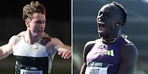 Lachlan Kennedy and Gout Gout stunned at the Australian Athletics Championships.
