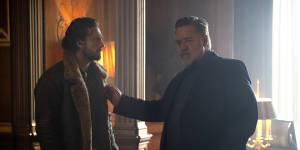 Aaron Taylor-Johnson and Russell Crowe play father and son in Kraven the Hunter. 