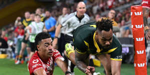 Pacific Championships 2024 as it happened:Kangaroos secure victory against Tonga,Jillaroos put 84 points on PNG