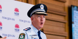 Outgoing Police Commissioner Mick Fuller.