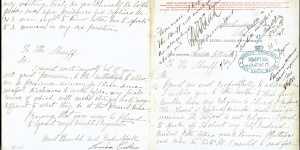 The letter written by Louisa Collins,the last woman hanged in NSW.