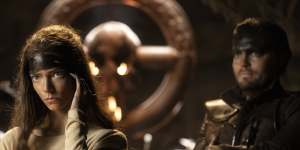 Anya Taylor-Joy as Furiosa and Tom Burke as Praetorian Jack in Furiosa:A Mad Max Saga.