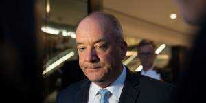 Former Wagga Wagga MP Daryl Maguire after fronting the ICAC in 2018.
